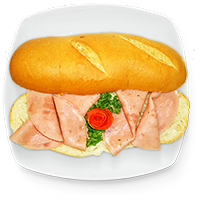 Baguette de jamón