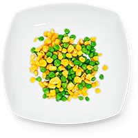 Elote con chícharo