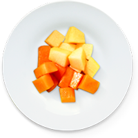 Papaya con melón