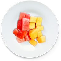 Sandía con melón