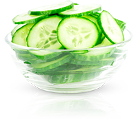 Pepino con cáscara