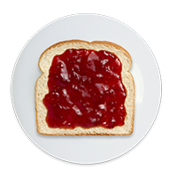 Pan con mermelada