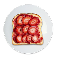 Pan con fresas