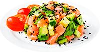 Salmón con aguacate